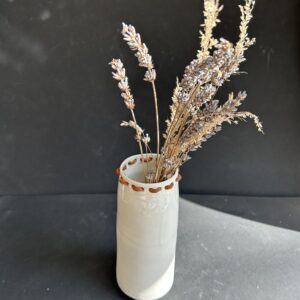 Vase blanc « Cuir »