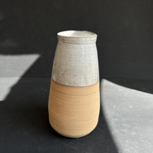 Vase émail blanc