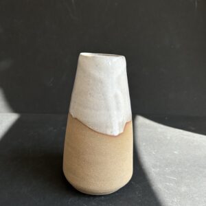 Vase émail blanc